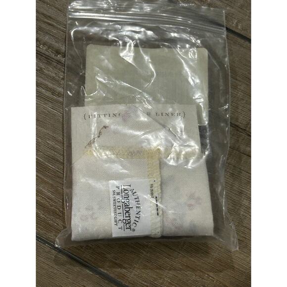 Longaberger Small Sweetheart Sweetest Gift Basket Liner Floral Bouquet Fabric - Picture 2 of 2